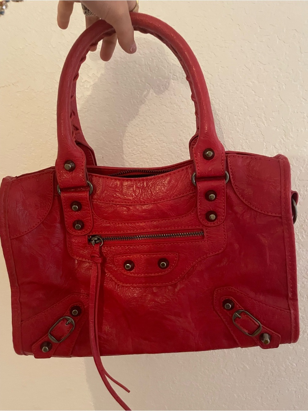 Red vintage bag purse
